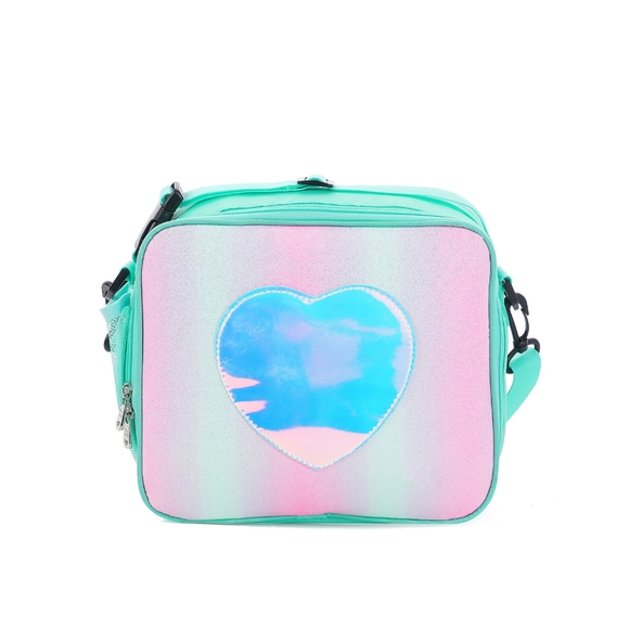 Kids Insulated Lunch Box for Girls Rainbow Bag with External Bottle Holder - Picture 7 of 7